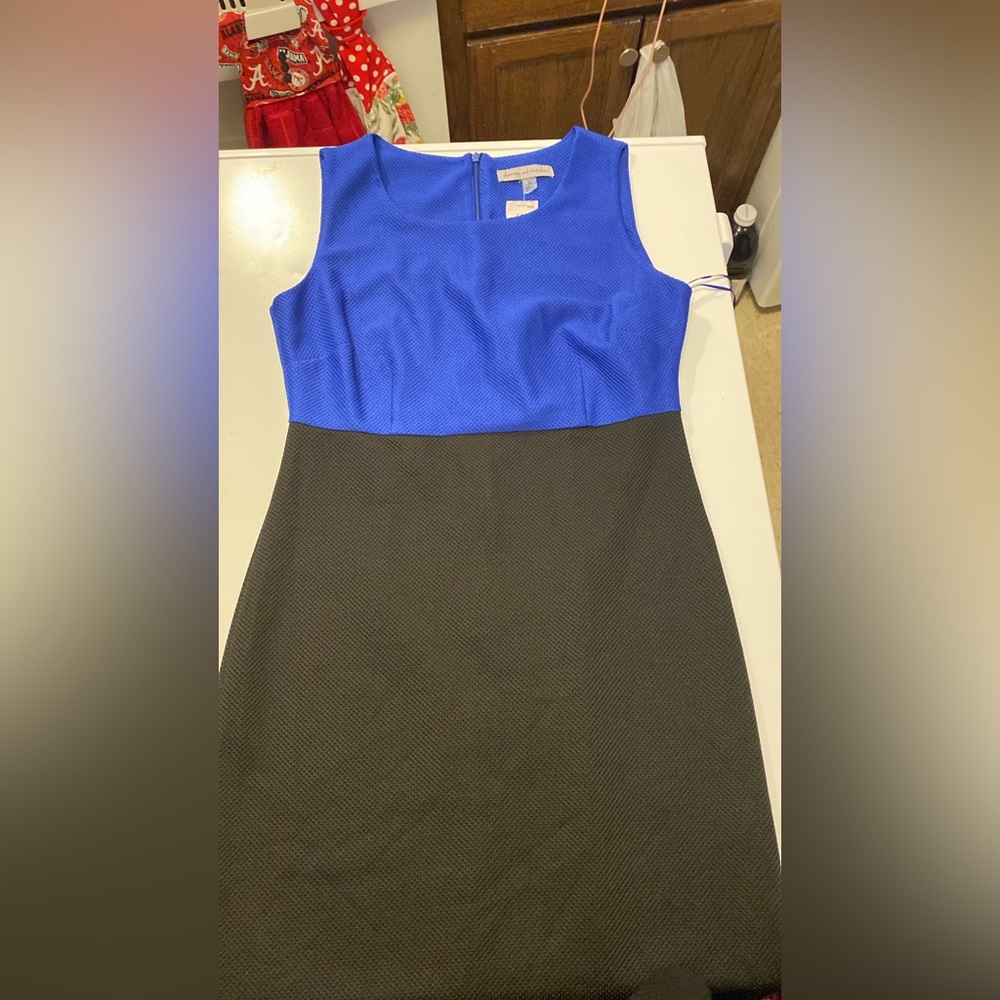 Black and Blue pageant interview dress